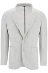 Brunello Cucinelli Single-breasted Cashmere Blazer In Perla (grey)