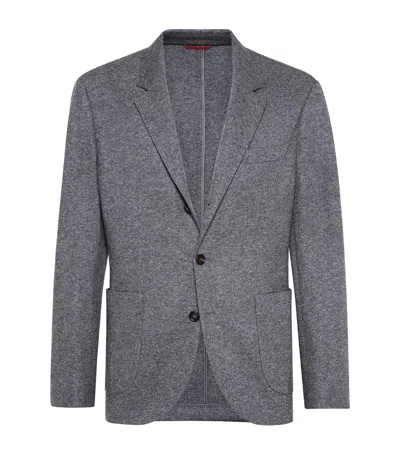 BRUNELLO CUCINELLI CASHMERE JERSEY BLAZER