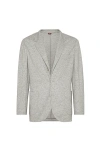 Brunello Cucinelli Single-breasted Cashmere Blazer In Gray