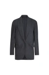 Brunello Cucinelli Cashmere Jersey Blazer With Monili In Black