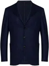 Brunello Cucinelli Men Cashmere Jersey Blazer With Patch Pockets In Beige