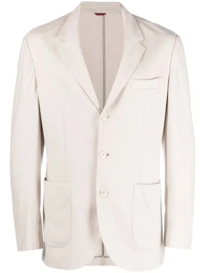 BRUNELLO CUCINELLI CASHMERE JERSEY BLAZER WITH PATCH POCKETS
