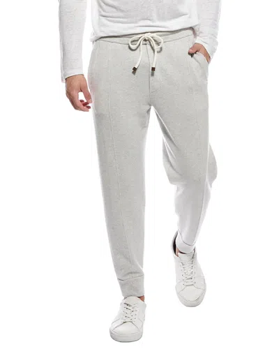 Brunello Cucinelli Cashmere Jogger In Gray