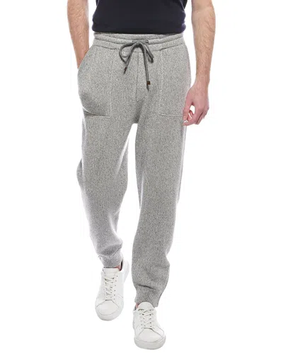 Brunello Cucinelli Cashmere Jogger In Gray