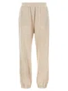 Brunello Cucinelli High Waist Cashmere Joggers In Brown