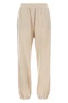 Brunello Cucinelli High Waist Cashmere Joggers In Brown