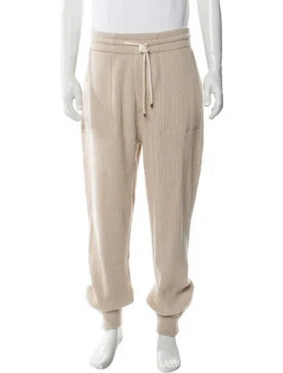Pre-owned Brunello Cucinelli Cashmere Joggers In Neutral