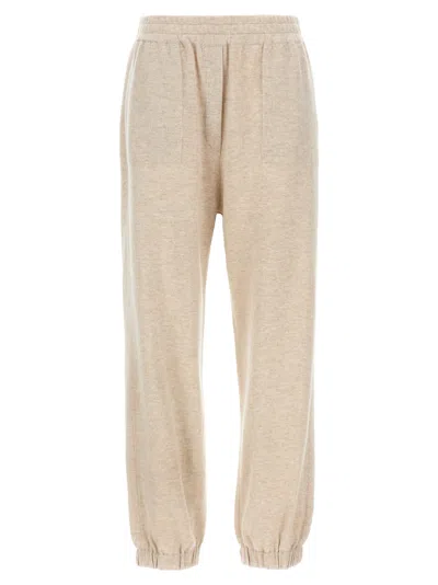 Brunello Cucinelli Cashmere Joggers Pants Beige