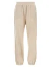 Brunello Cucinelli High Waist Cashmere Joggers In Brown