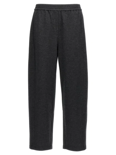 Brunello Cucinelli Cashmere Joggers Pants In Black