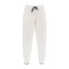 Brunello Cucinelli Tapered-leg Cashmere Track Pants In White