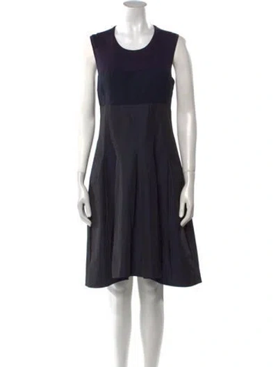 Pre-owned Brunello Cucinelli Cashmere Knee-length Dress In Blue