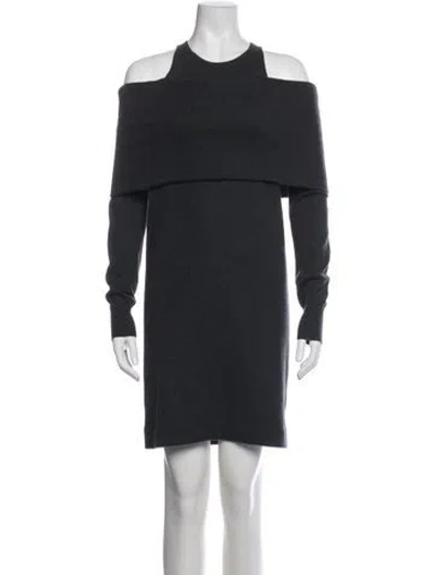 Pre-owned Brunello Cucinelli Cashmere Knee-length Dress In Blue