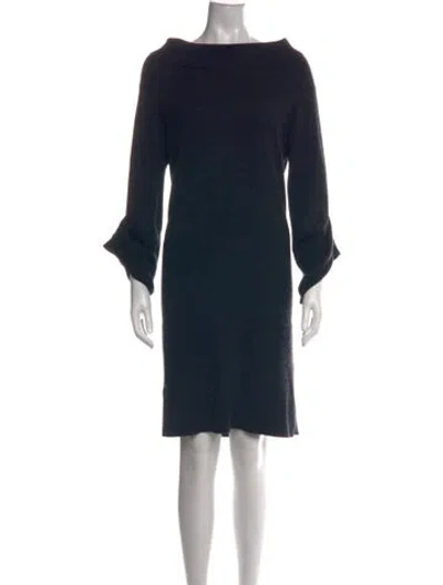 Pre-owned Brunello Cucinelli Cashmere Knee-length Dress In Grey