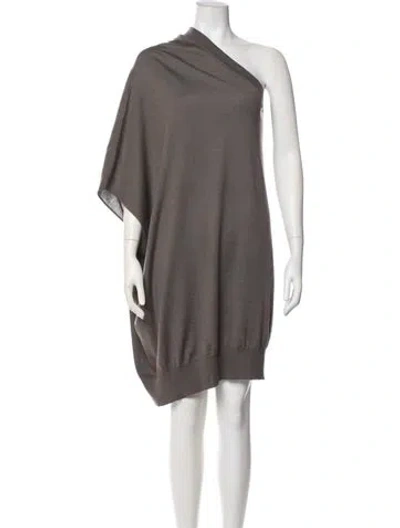 Pre-owned Brunello Cucinelli Cashmere Knee-length Dress In Neutral