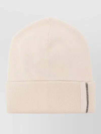 Brunello Cucinelli Monili-embellished Beanie Hat In Neutral