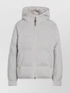 Brunello Cucinelli Greige Down Jacket In Cashmere Knit Women In Gray