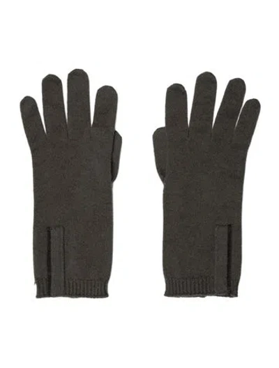 Pre-owned Brunello Cucinelli Cashmere Knit Gloves In Gray