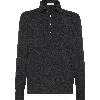 Brunello Cucinelli Cashmere Knit Polo In Grey