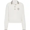 Brunello Cucinelli Sport Club Pullover With White Cashmere In White