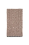 Brunello Cucinelli Cashmere Knit Scarf In Brown