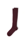 Brunello Cucinelli Cashmere Knit Socks In Burgundy