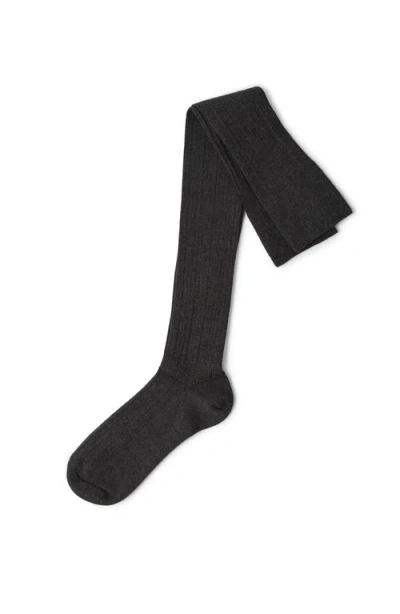 Brunello Cucinelli Cashmere Knit Socks In Black