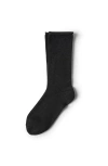 Brunello Cucinelli Wool-blend Calf Socks In Black