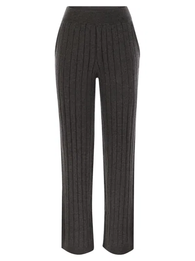 BRUNELLO CUCINELLI CASHMERE KNIT TROUSERS