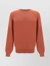 Brunello Cucinelli Long-sleeved Cashmere Sweater In Aragosta+ciottolo