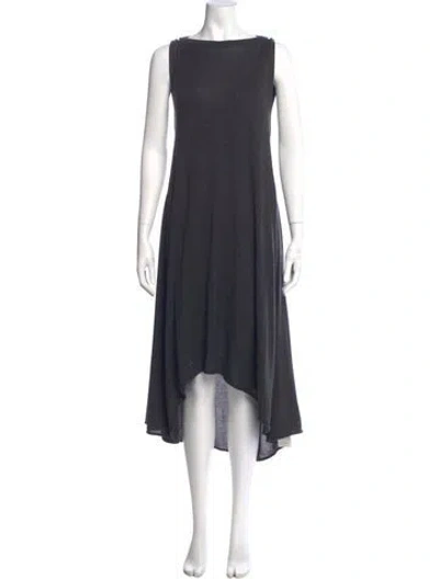 Pre-owned Brunello Cucinelli Cashmere Long Dress In Gray