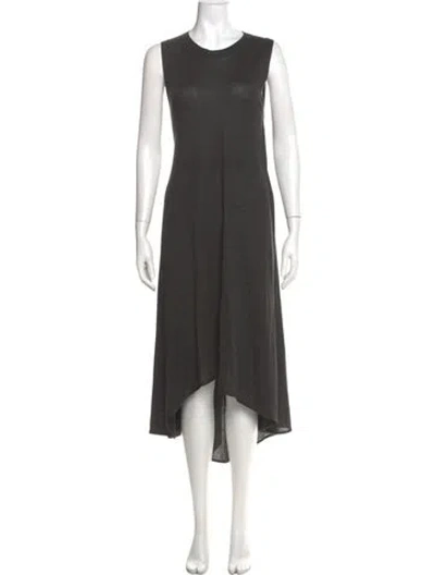 Pre-owned Brunello Cucinelli Cashmere Long Dress In Gray