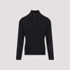 Brunello Cucinelli Cashmere Long Sleeve Polo In Black