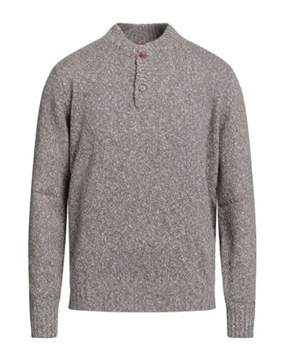 Brunello Cucinelli Cashmere Man Sweater Taupe Size 48 Lambswool, Cashmere In Gray