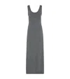 Brunello Cucinelli Round-neck Knit Dress In Gray