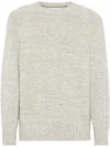 Brunello Cucinelli Soft Wool And Cashmere Sweater In Beige