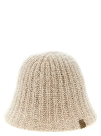 Brunello Cucinelli Cashmere Micro-sequin Bucket Hat In Neutral