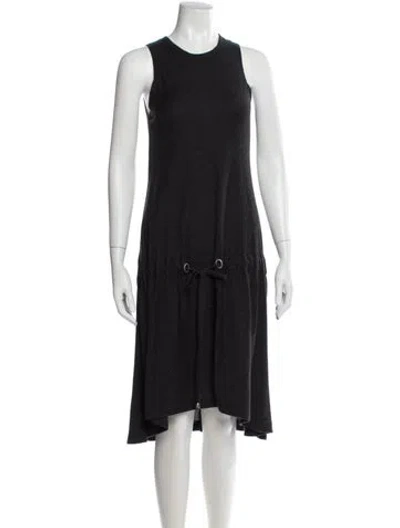 Pre-owned Brunello Cucinelli Cashmere Midi Length Dress In Gray