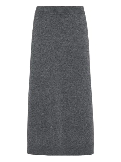 Brunello Cucinelli Cashmere Midi Skirt