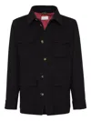 Brunello Cucinelli Water-resistant Safari Jacket In Black