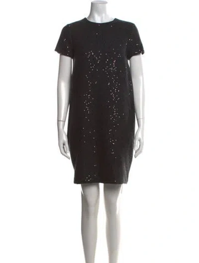 Pre-owned Brunello Cucinelli Cashmere Mini Dress In Black