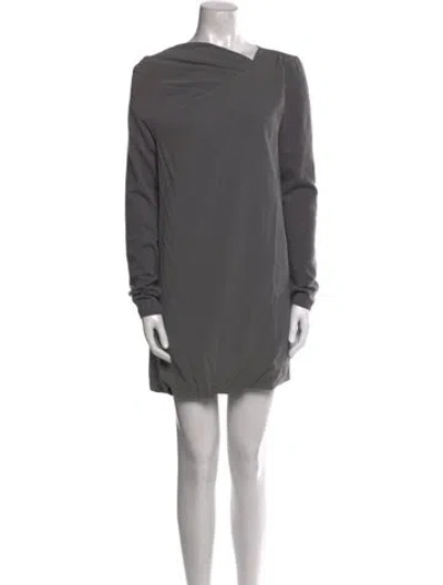 Pre-owned Brunello Cucinelli Cashmere Mini Dress In Gray