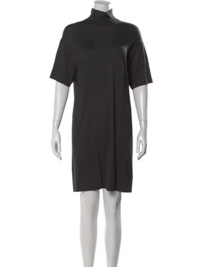 Pre-owned Brunello Cucinelli Cashmere Mini Dress In Gray