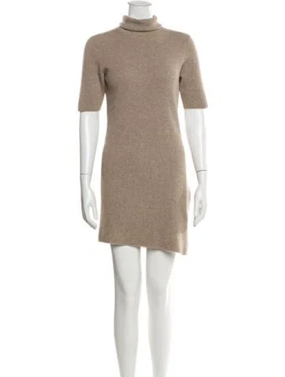 Pre-owned Brunello Cucinelli Cashmere Mini Dress In Multi