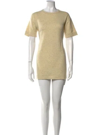 Pre-owned Brunello Cucinelli Cashmere Mini Dress In Neutral
