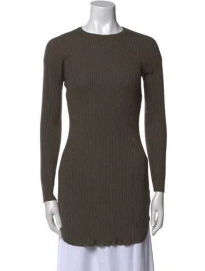 Pre-owned Brunello Cucinelli Cashmere Mini Dress W/ Tags In Green