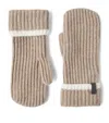 Brunello Cucinelli Cashmere Mittens In Neutral