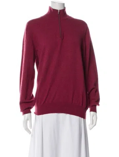 Pre-owned Brunello Cucinelli Cashmere Mock Neck Sweater