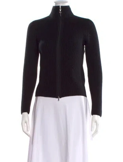 Pre-owned Brunello Cucinelli Cashmere Mock Neck Sweater In Black