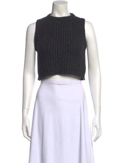 Pre-owned Brunello Cucinelli Cashmere Mock Neck Sweater In Gray